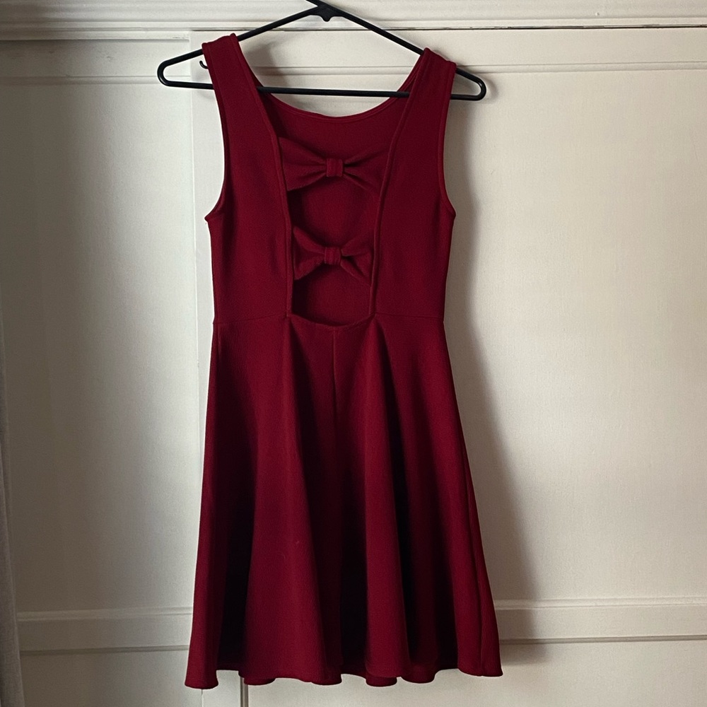 Red dress with bow cutouts 🎀